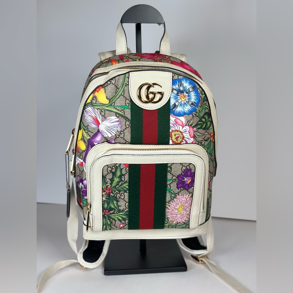 Authentic Gucci Ophidia Blooms GG Backpack
